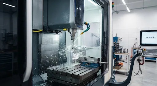Centrum obróbcze CNC ze sterowaniem numerycznym podczas oględzin do wyceny